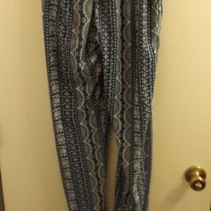 Blue & white joggers